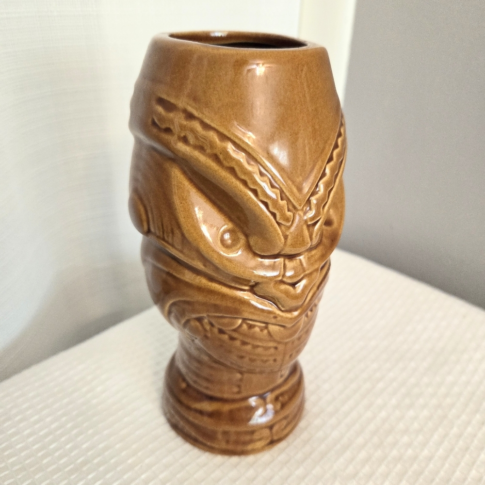Maori Headhunter Tiki Mug Warrior Drinking Vase Cup 15 oz Bar DW136B